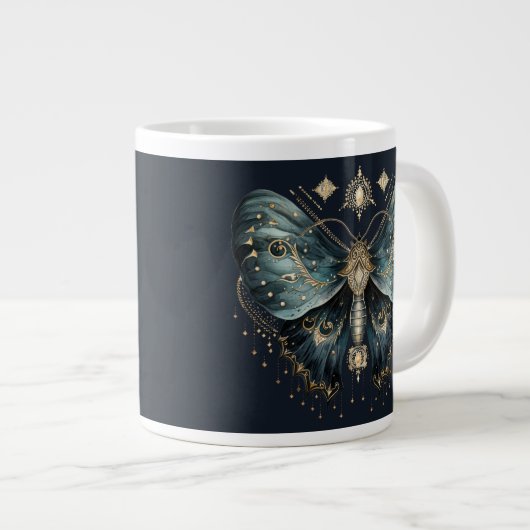 Celestial Moth Dark Aesthetic Coffee Mug (Devant droit)