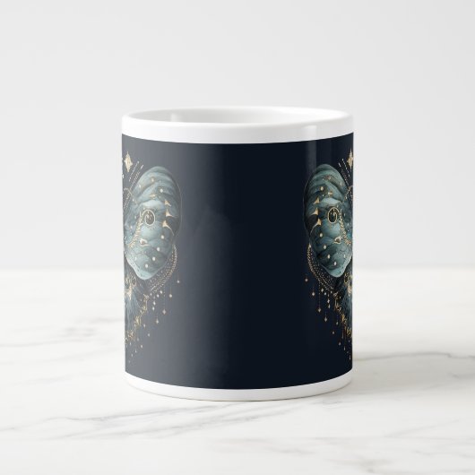 Celestial Moth Dark Aesthetic Coffee Mug (Devant)