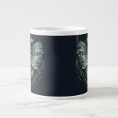 Celestial Moth Dark Aesthetic Coffee Mug Extra Grote Beker (Voorkant)