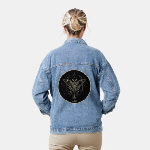 Celestial Moth Personalized Sierkussen Denim Jacket
