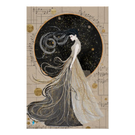 Celestial Muse Glossy Poster Perfect Poster