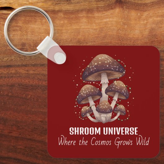 Celestial Mushroom Constellation Universe Sleutelhanger (Voorkant)