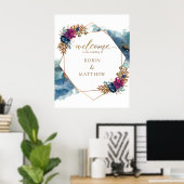 Celestial Mystic Garden, Wedding Welcome Sign Poster (Thuiskantoor)