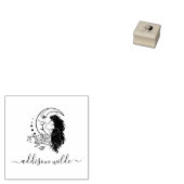 Celestial Mystic Moon Goddess Gepersonaliseerde na Rubberstempel (Gestempeld)