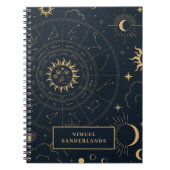 Celestial Mystical Elements Starsign Notitieboek (Voorkant)