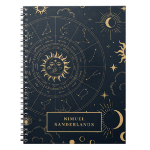 Celestial Mystical Elements Starsign Notitieboek