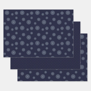 Celestial nacht inpakpapier set vel