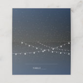 Celestial Navy Blue Sterrennacht Wedding (Buitenkant ongevouwen)