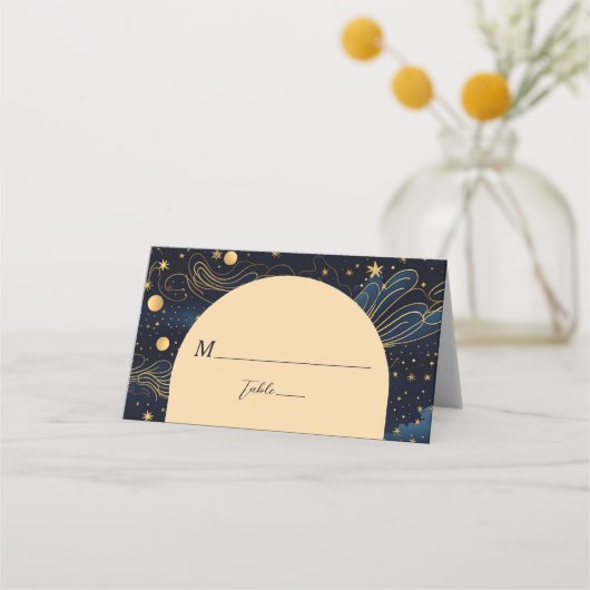 Celestial Navy Gold Wedding (Achterkant)