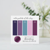 Celestial Nexus - Kleurenpaletkaart met galactisch Kaart (Staand voorkant)