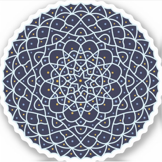 Celestial Night Contour Sticker (Voorkant)