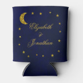 Celestial Night Sky Bruiloft Blikjeskoeler (Voorkant)