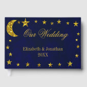 Celestial Night Sky Bruiloft Gastenboek (Voorkant)