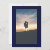 Celestial Night Sky Bruiloft Save The Date (Achterkant)