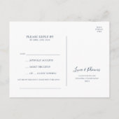 Celestial Night Sky | Gold Song Request RSVP Briefkaart (Achterkant)