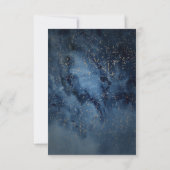 Celestial Night Sky | Gold Song Request RSVP Card (Achterkant)
