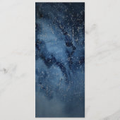 Celestial Night Sky | Menu Zilverweddenschap (Achterkant)