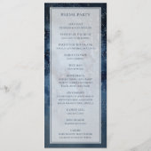 Celestial Night Sky met Lijst Wedding Programme Programma (Achterkant)
