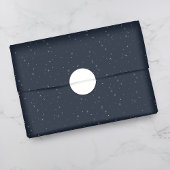 Celestial Night Sky Navy Blauw Inpakpapier Vel