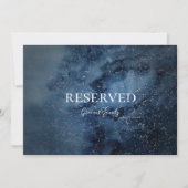 Celestial Night Sky | Silver Reserved Sign (Voorkant)