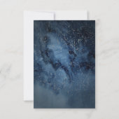 Celestial Night Sky | Silver RSVP-kaart RSVP Kaartje (Achterkant)