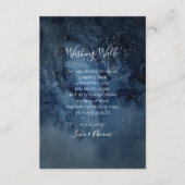 Celestial Night Sky | Zilverweddenschap Informatiekaartje (Voorkant)