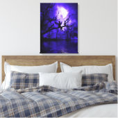 Celestial Night Wrapped Canvas Afdruk (Insitu (Slaapkamer))