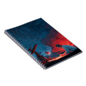 Celestial Observer Red Blue Star Map Notitieboek (Rechterzijde)