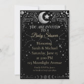 Celestial Over the Moon Baby Shower Invitation  (Devant)
