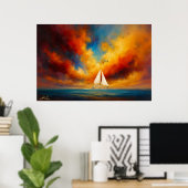 Celestial Passage Seascape Poster (Thuiskantoor)