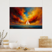 Celestial Passage Seascape Poster (Keuken)