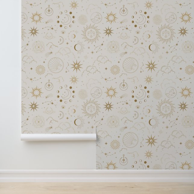 Celestial Pattern Behang (Applicatie)