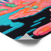 Celestial Peaks: een symfonie van kleur Poster (Hoek)