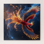 Celestial Phoenix Rebirth - De eeuwige Vuurvogel Legpuzzel (Horizontaal)