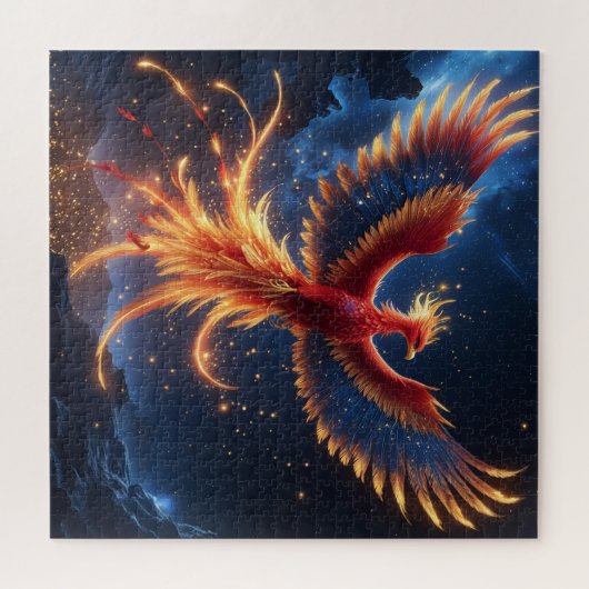 Celestial Phoenix Rebirth - De eeuwige Vuurvogel Legpuzzel (Horizontaal)