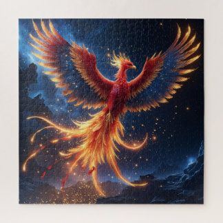 Celestial Phoenix Rebirth - De eeuwige Vuurvogel Legpuzzel