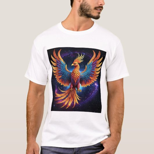 "Celestial Phoenix Rebirth T-shirt" T-shirt (Voorkant)