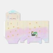 Celestial Pisces Watercolor | 1st Birthday Bedankdoosjes (Uitgevouwen)