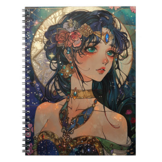 Celestial Princess - Bloemen en Blues Notitieboek