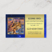 Celestial Psychic Tarot Reader Foto Visitekaartje (Achterkant)