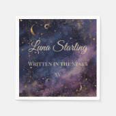 Celestial Quinceañera, op maat Servet (Voorkant)