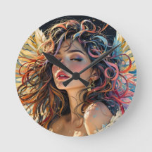 Celestial Radiance - Rainbow Winged Angel Portret