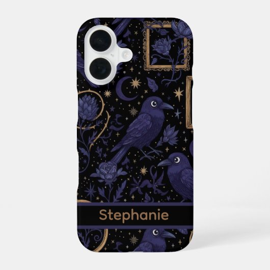 Celestial Raven iPhone Case iPhone 16 Hoesje (Achterkant)