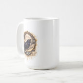 Celestial Raven Moon Gothic Night Nature Vibes Koffiemok (Voorkant links)