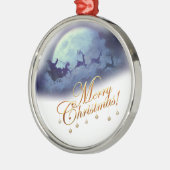 Celestial Reindeer Delight Metalen Ornament (Links)