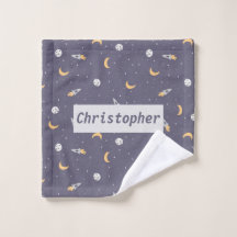 Celestial Rocket Moon Stars Planetenpatroon