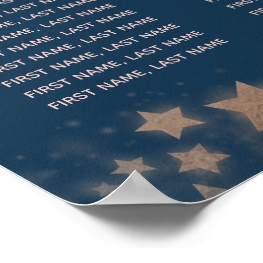 Celestial romantic moon and sterren calligraphy poster (Hoek)