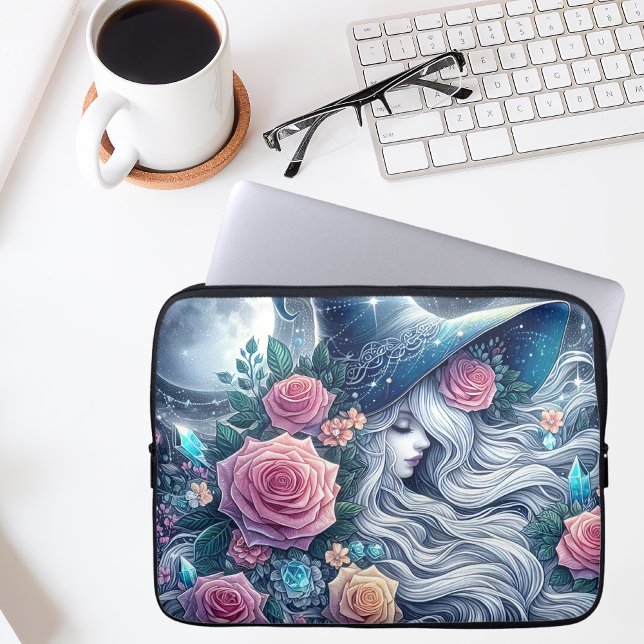 Celestial Rose Witch Dreamscape Laptop Sleeve (Creator heeft geüpload)
