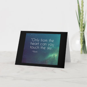 Celestial Rumi Quote Kaart