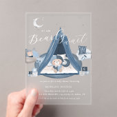 Celestial Schattige Barly Wait Baby shower Acryl Uitnodigingen (Insitu (Draagbaar))